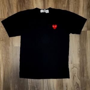 Comme Des Garcons PLAY  Red Heart SS Tee